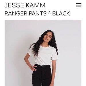 Jesse Kamm Ranger Pant Size 2, Black